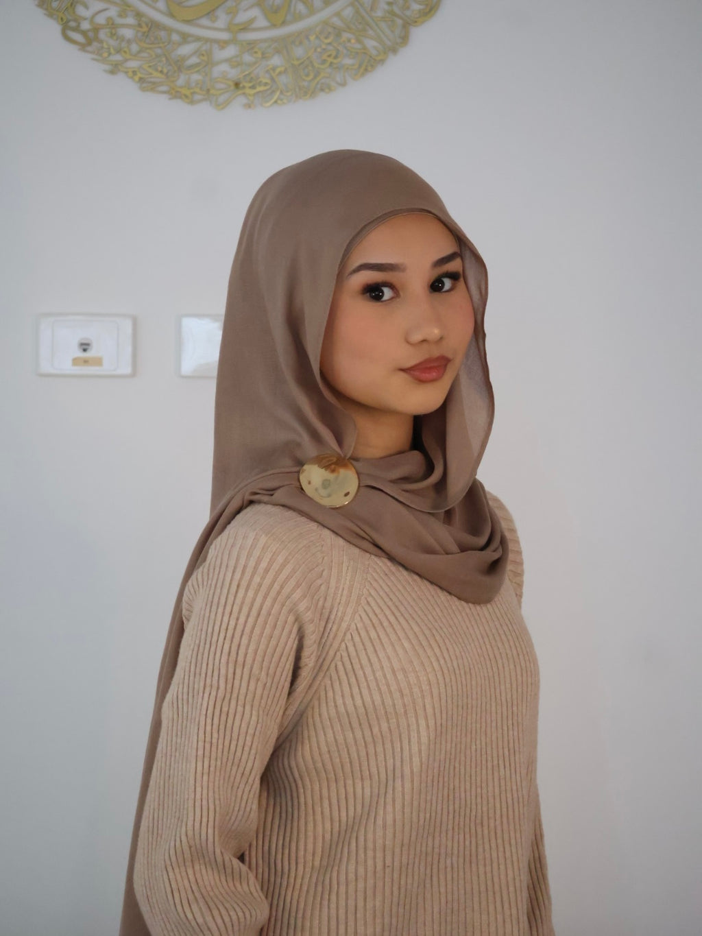 Sand Modal Hijab Set