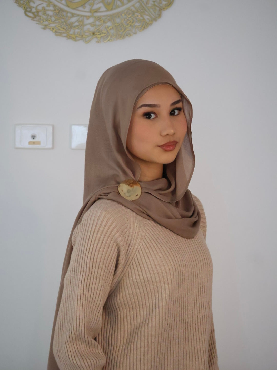 Sand Modal Hijab Set