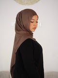 Brown Modal Hijab Set