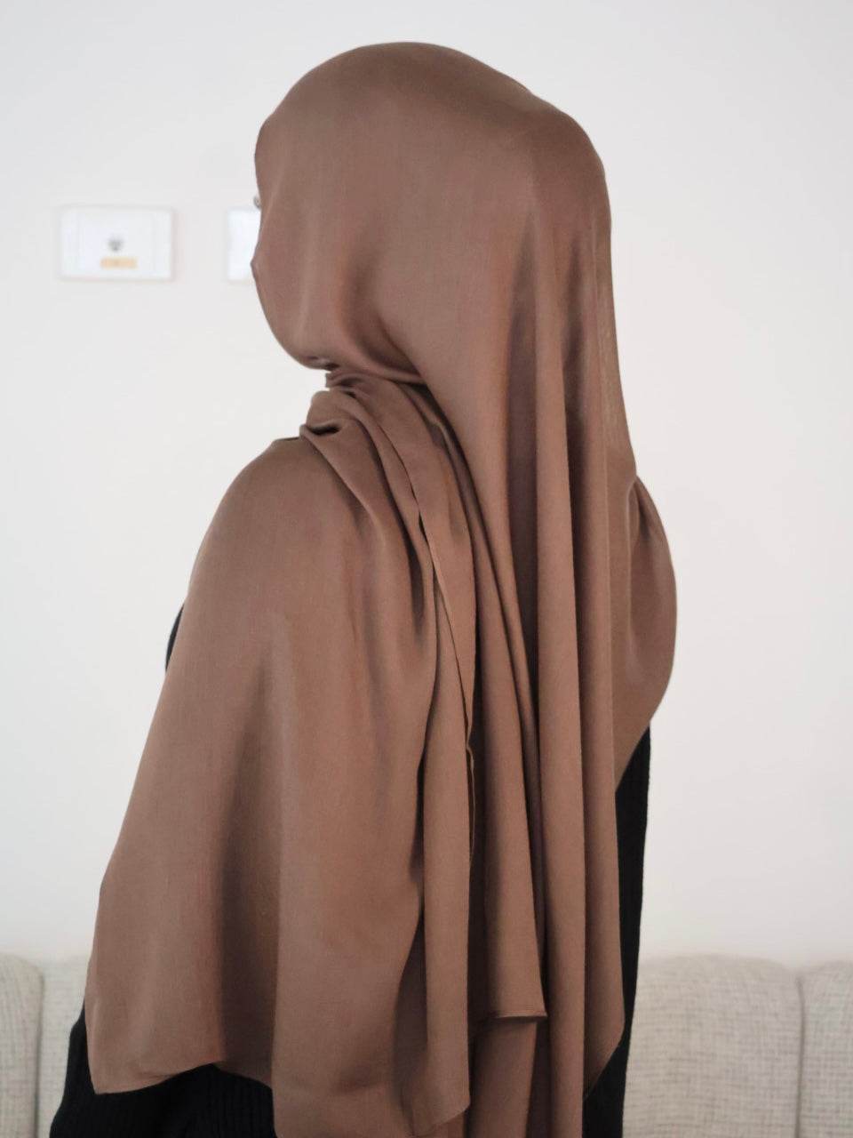 Brown Modal Hijab Set