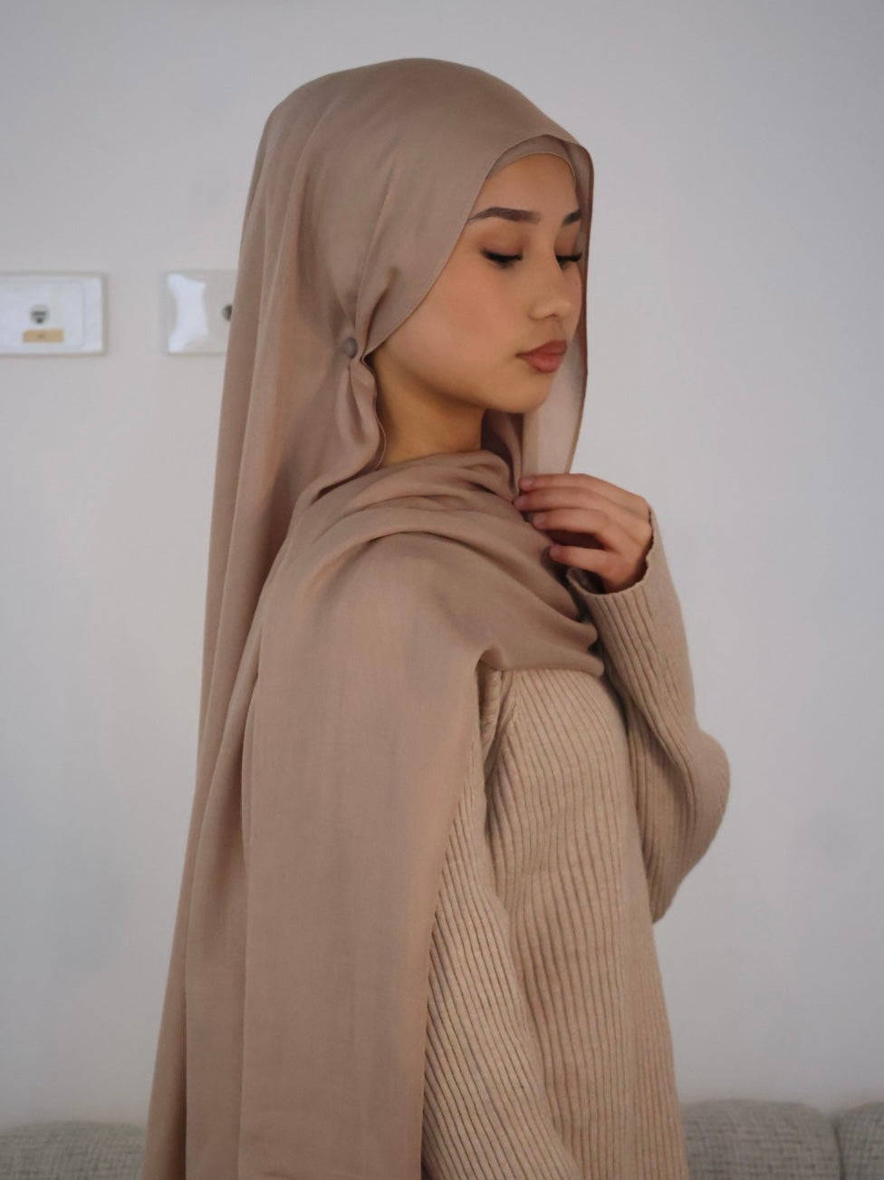 Oat Modal Hijab Set