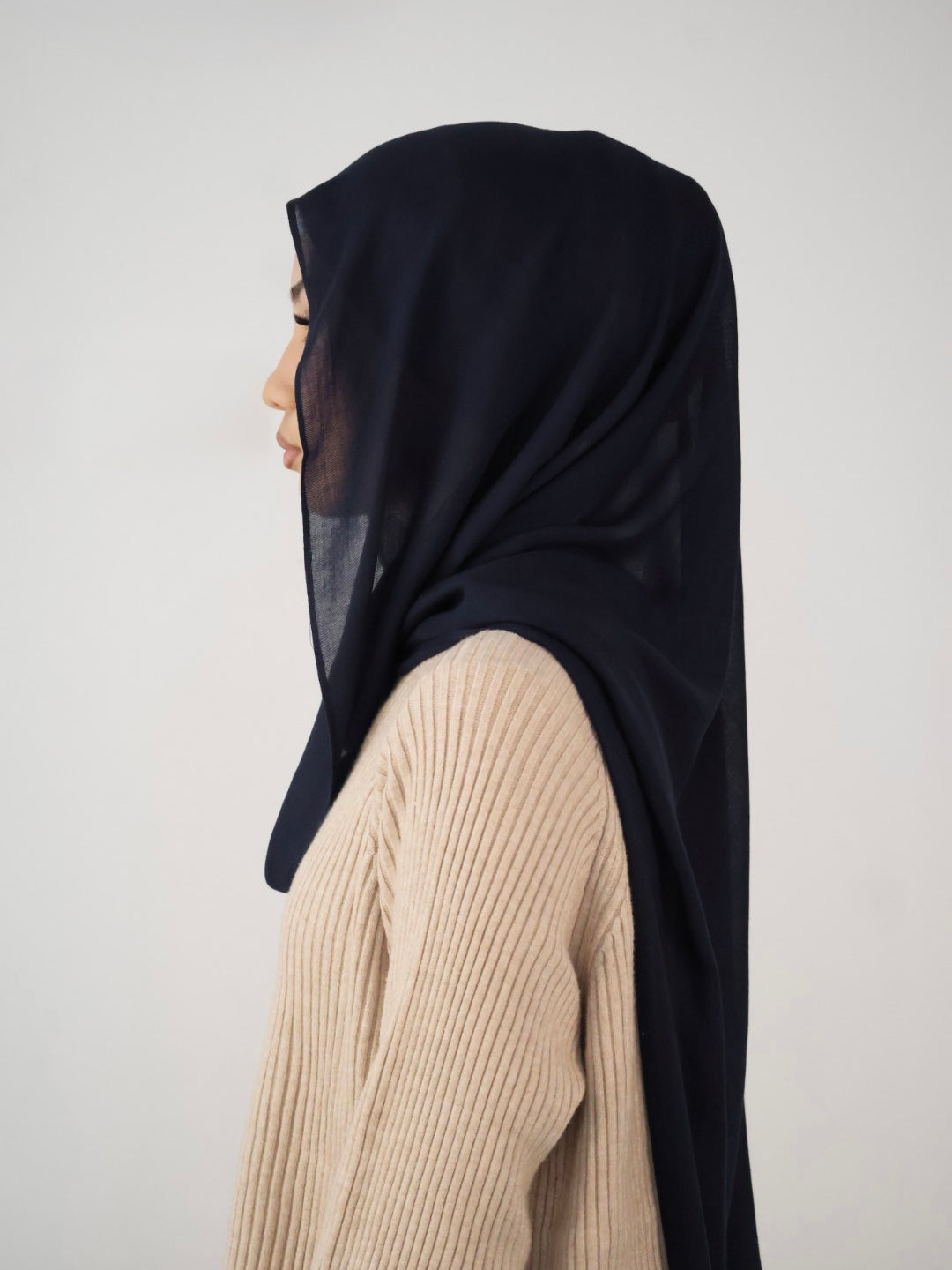 Black Modal Hijab Set