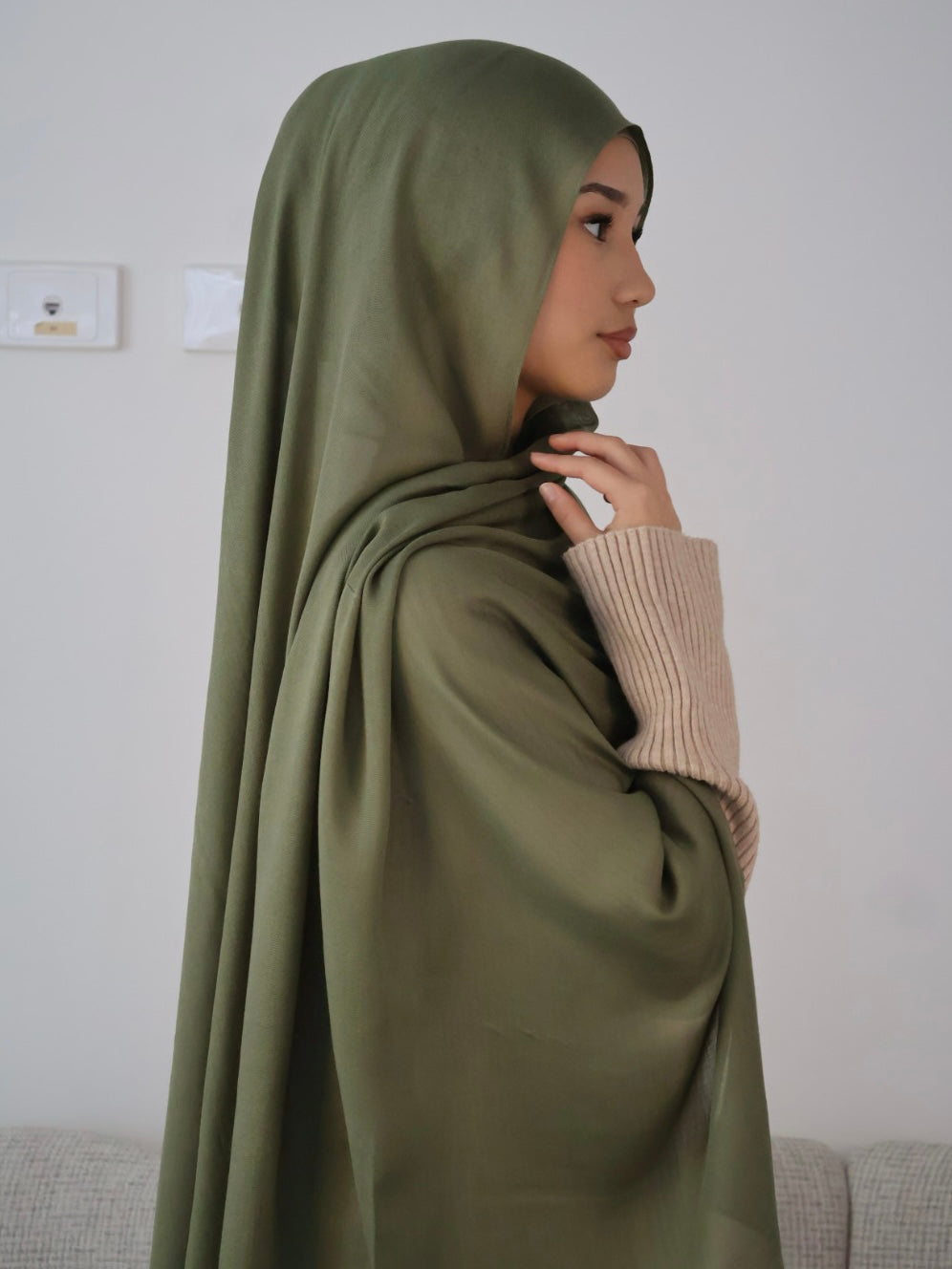 Pistachio Modal Hijab Set