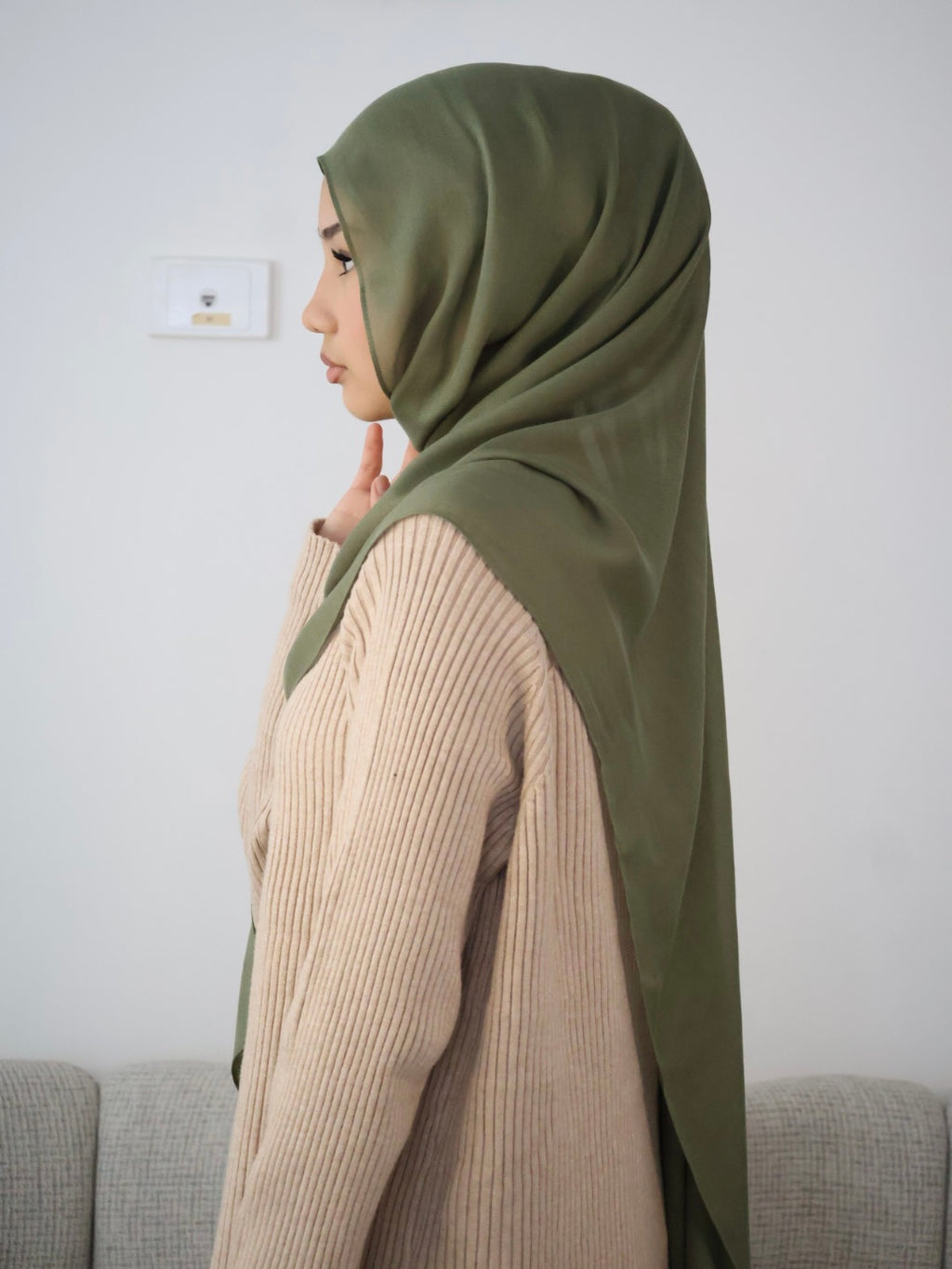 Pistachio Modal Hijab Set