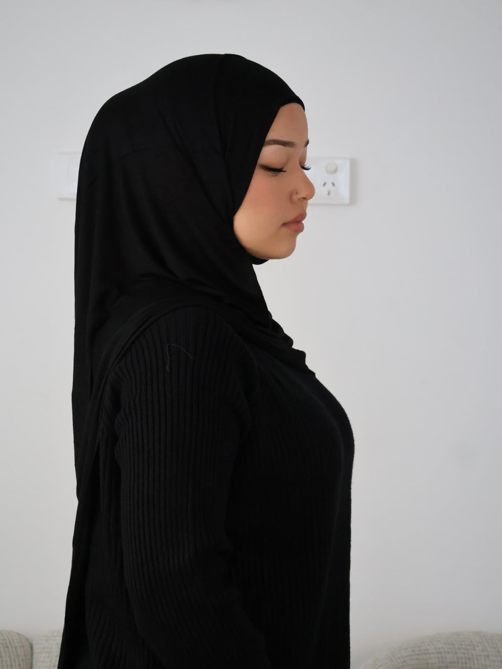 Black Jersey Hijab