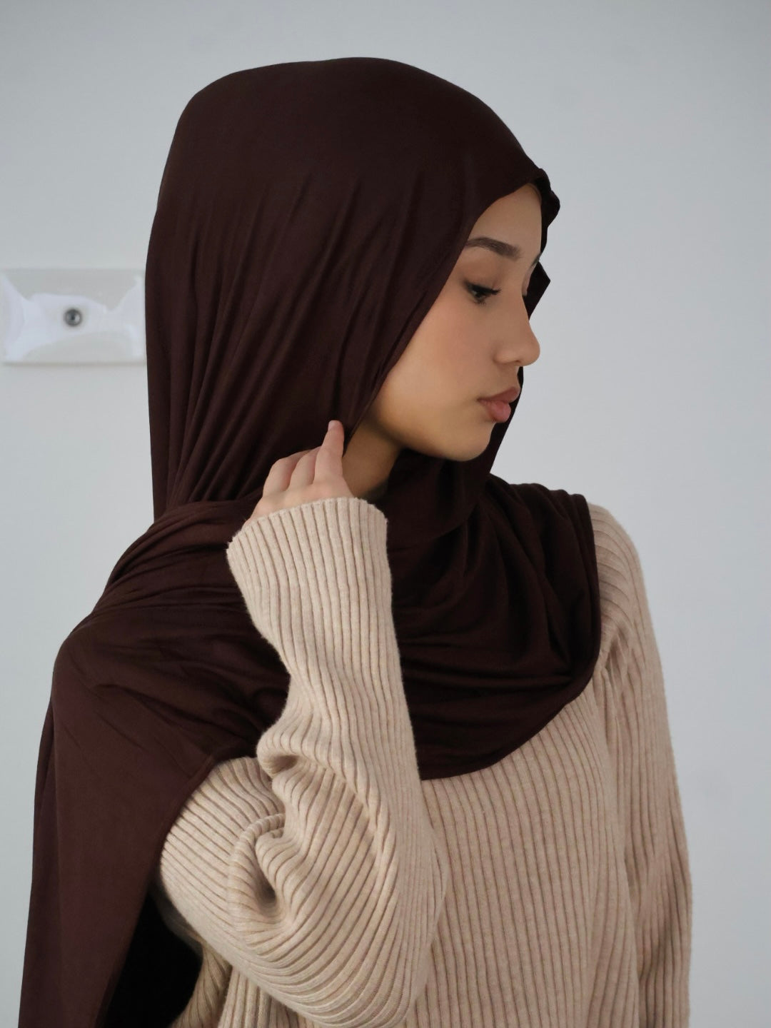 Brown Jersey Hijab