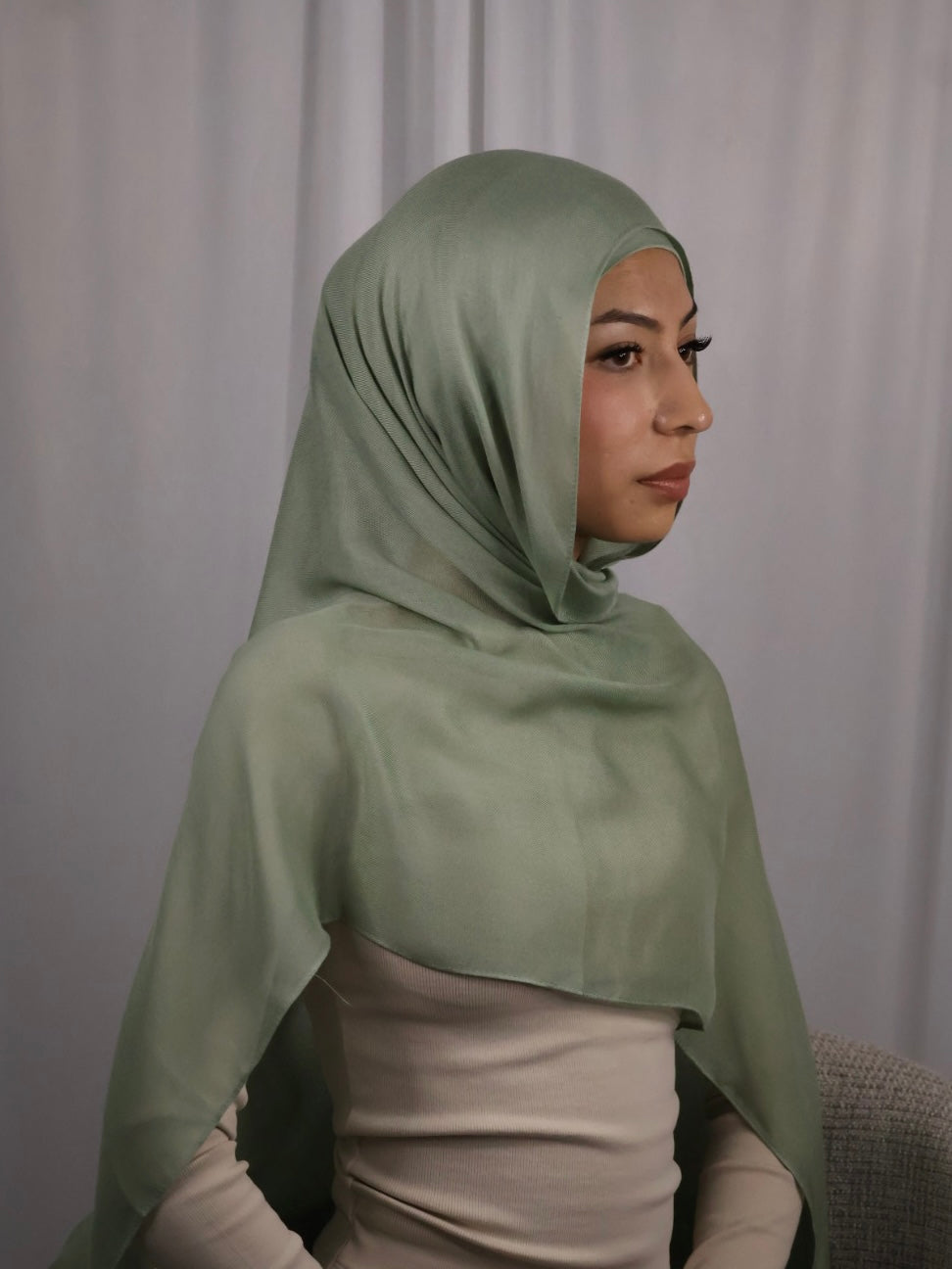 Sage Modal Hijab Set