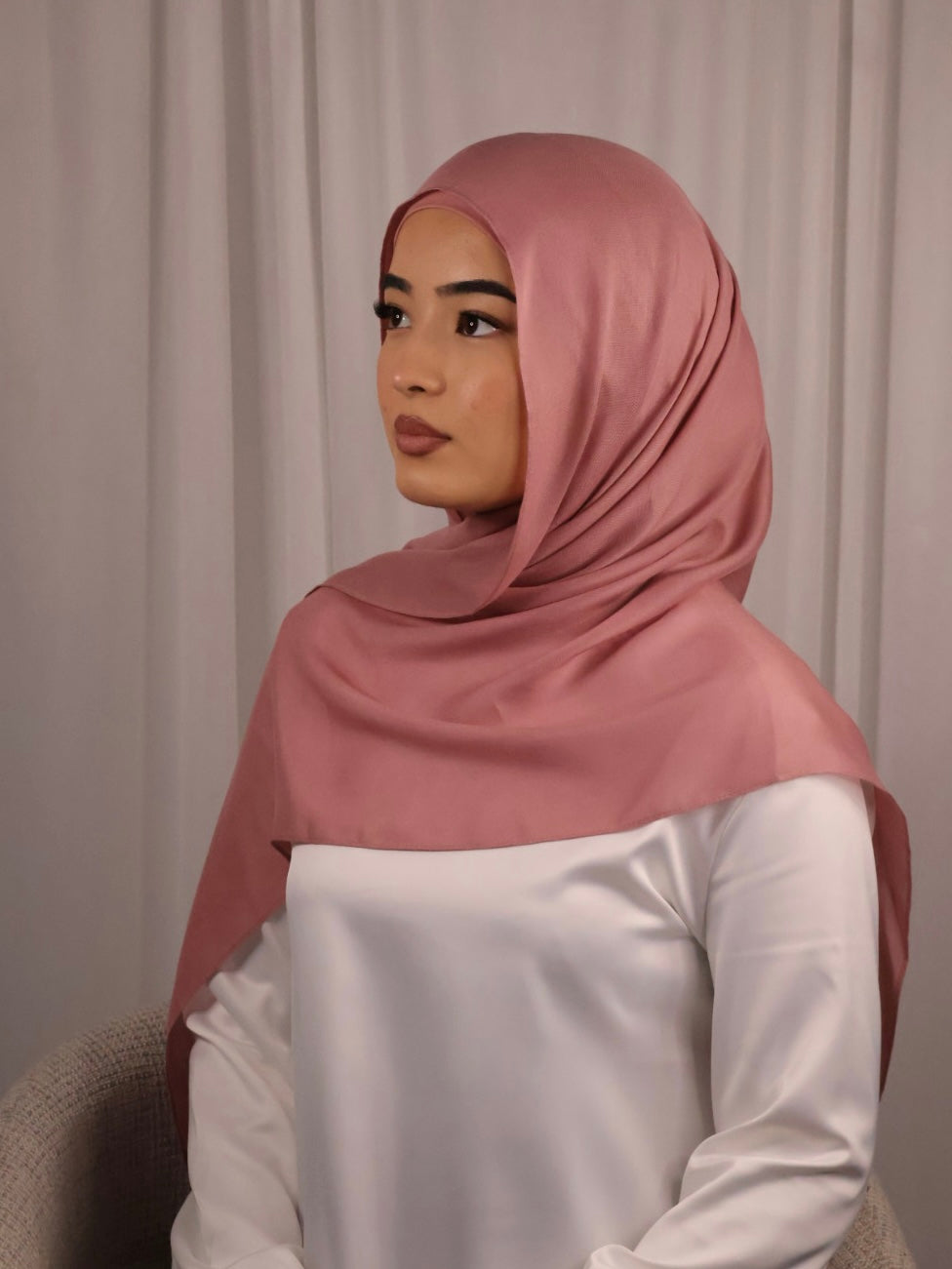 Blush Modal Hijab Set