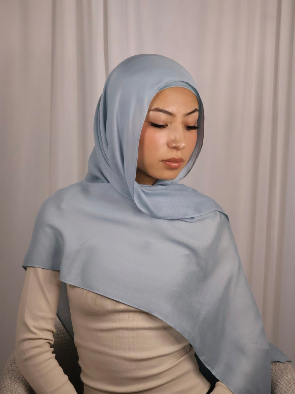 Sky Modal Hijab Set