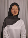 Dark Grey Modal Hijab Set